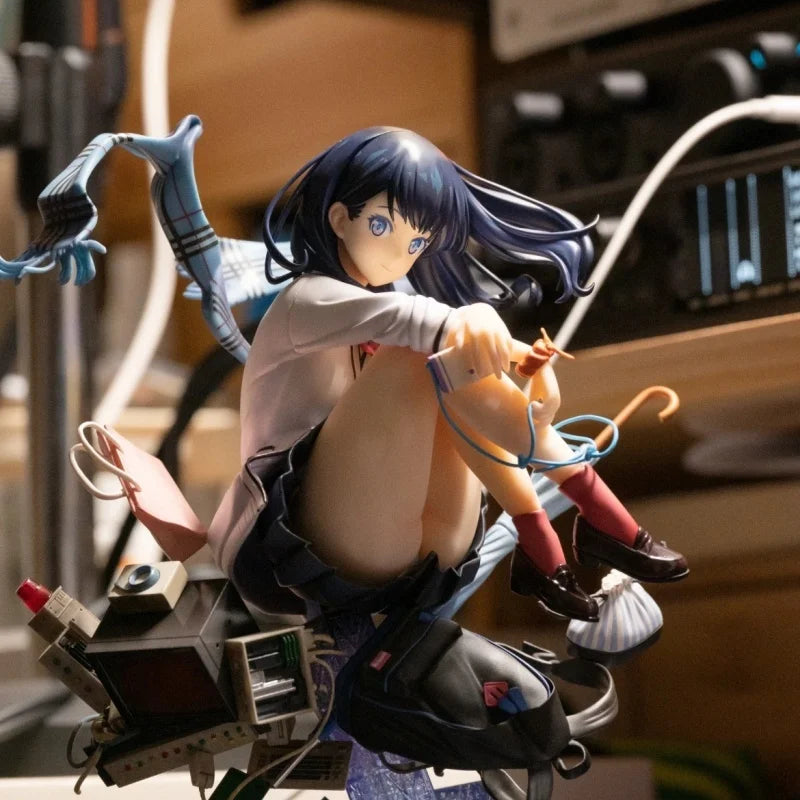 Hot 18cm Ssss Gridman Anime Figure Takarada Rikka Statue Pvc Gk Statue Figurine Model Doll Collection Room Decora Desk Gift Toys