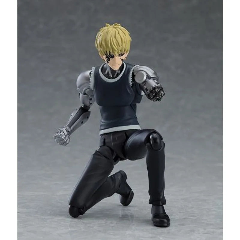 Max Factory Figma #455 Genos Figure-145mm Movable Doll One Punch Man Series ABS/PVC Material All-Ages Collectible Anime Figurine