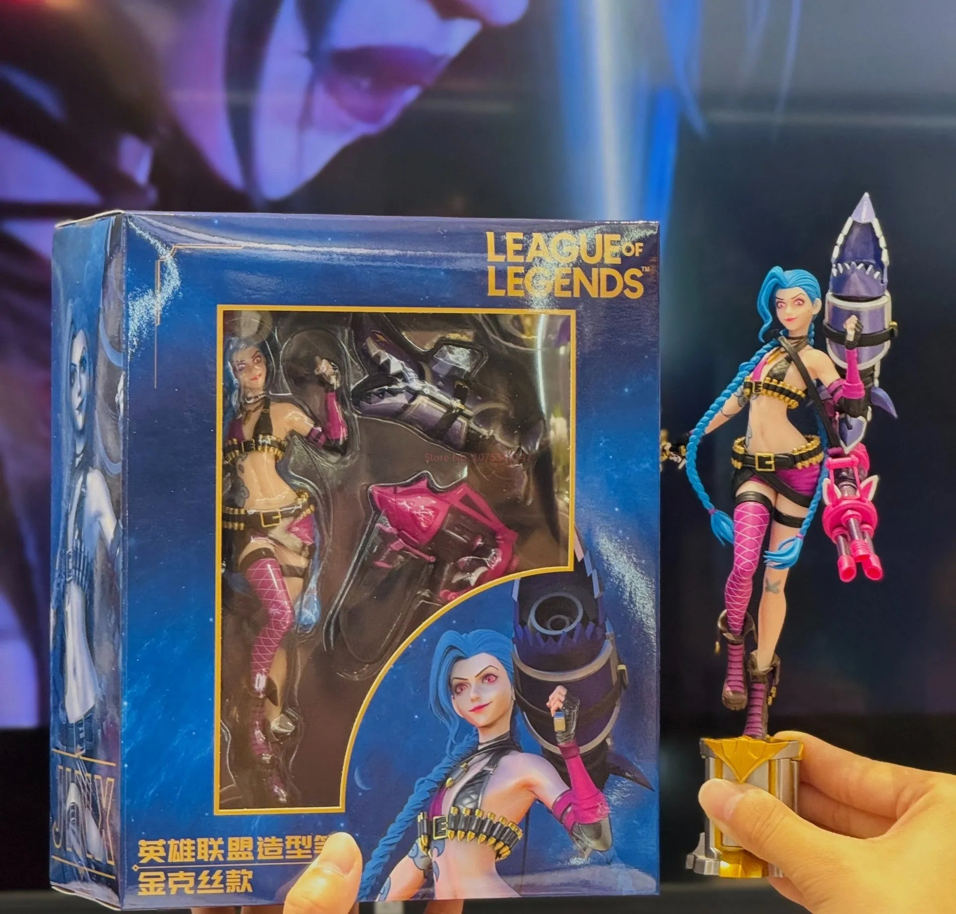 22cm League Of Legends Anime Figurine Luxanna Crownguard Lux Kaisa Jinx Action Figure Tiktok Hot Chrismas Gifts Cool