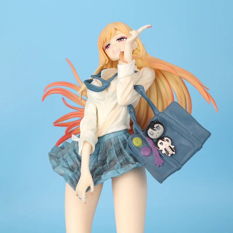 Standing Pose Anime Girl Action Figure Marin Kitagawa Anime Style School Uniform Anime Beautiful Girl Toys Gift Desktop Ornament
