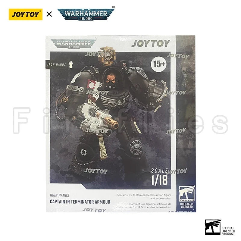 1/18 JOYTOY Action Figure 40K Iron Hands Captain in Terminator Armour Anime Model Toy