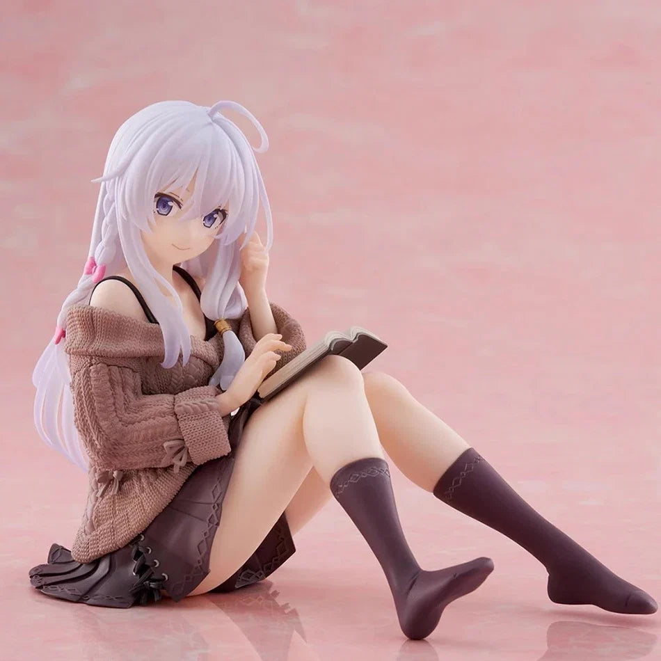 Anime Figure Wandering Witch the Journey of Elaina PVC Desktop Cute Decor Doll Collection Model Statue Toys Doll Christmas Gifts
