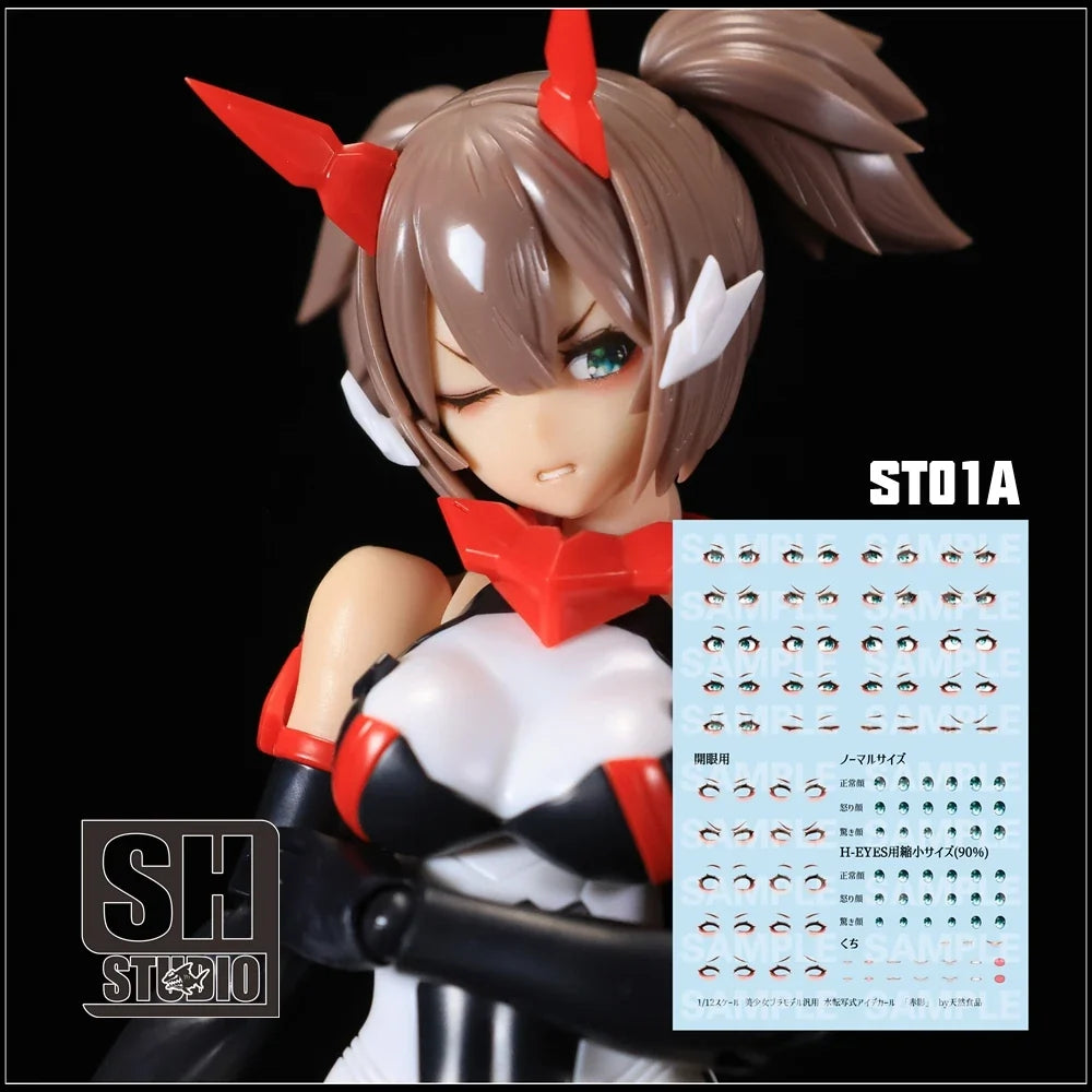 [No Figure] Kotobukiya SH ST01A ST01B ST01C  1/12 Feamle Water Decals Conversion Parts Accessories For 6in Action Figure Toys