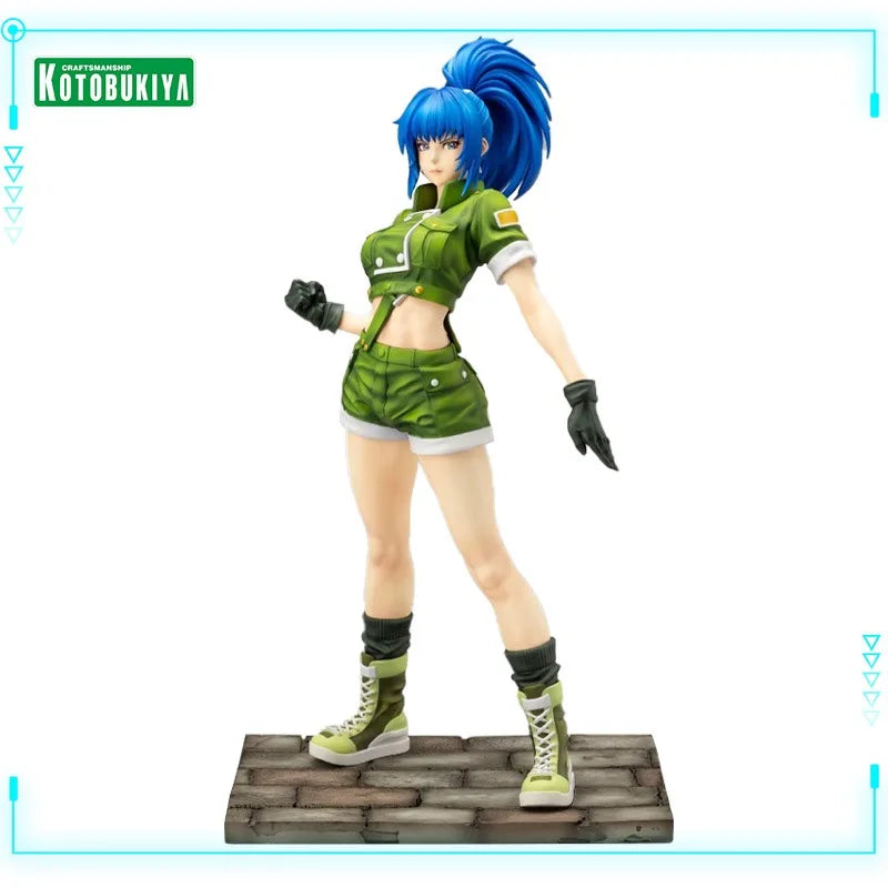 Kotobukiya Original Genuine The King of Fighters '97 Leona Heidern Bishoujo Statue 1/7 Model 21.5cm Figure Toys Birthday Gift