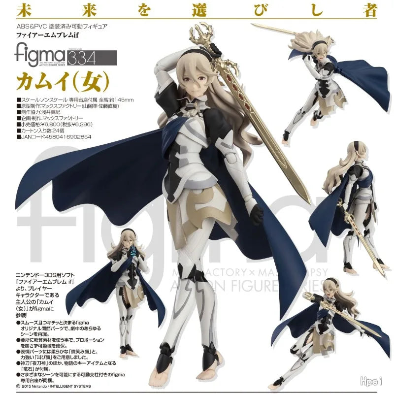 Max Factory Original Figma Fire Emblem Series 245 Luchina\334 Kamui Anime Action Figure Model Toys Ornaments Gifts Fo Boys