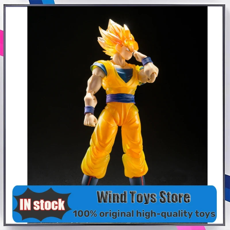 100% Original Tamashii Nations Store Bandai S.H.Figuarts Super Saiyan Goku Z Guerreros Shf Son Goku Dragon Ball Z