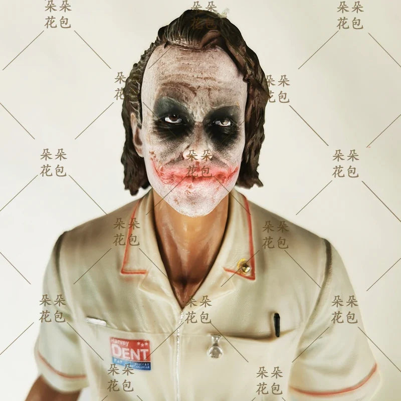 New 54cm Dc Heath Ledger Nurse Uniform Joker Figure Series Handmade Ornament Gk Resin Statue Toy Gift Joker Standing Scene Model