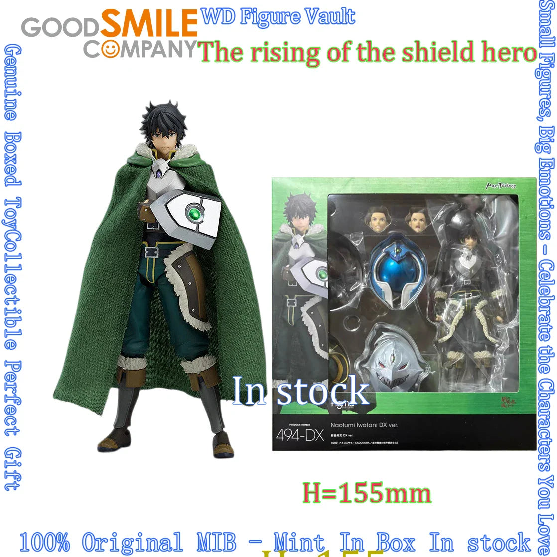 Auf Lager GoodSmile Max Factory figma 467 Raphtalia figma 494-DX Naofumi Iwatani The Rising of the Shield Hero Sammlerfigur