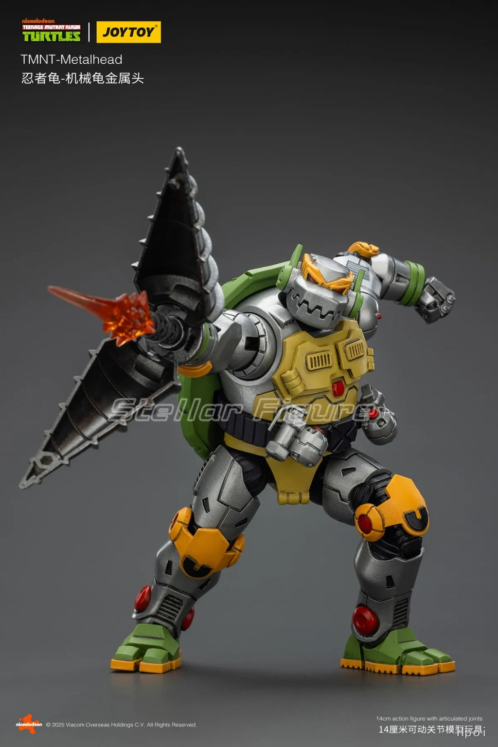 【SF】JOYTOY TMNT 1/18 Action Figure TMNT-Metalhead Model Toys Gifts Collection Ornaments