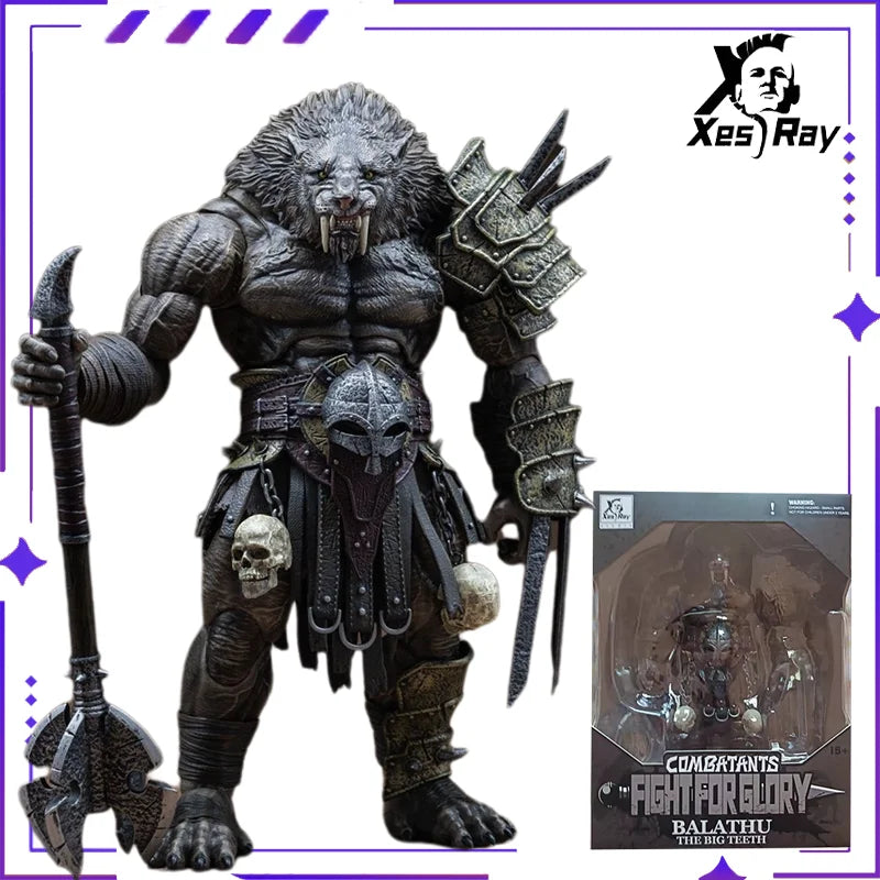 XesRay Original Gladiator Honor Battle Limited Edition Big Tooth Saber Toothed Tiger Finished Product Movable Model Figurine Toy