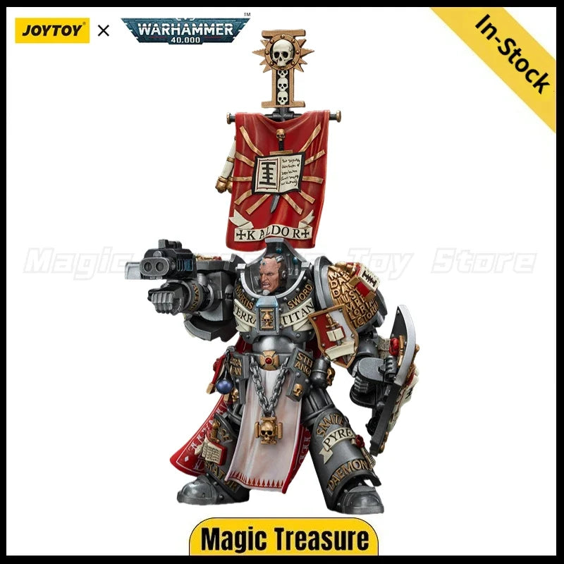 【In Stock】JOYTOY Warhammer 40K Grey Knights Kaldor Draigo Model Toys 1/18 Action Figure