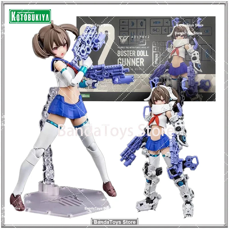 In Stock Original KOTOBUKIYA KP682 BUSTER DOLL GUNNER 22 Robot Female Soldier Assemble Model Anime Collection Figures Toys