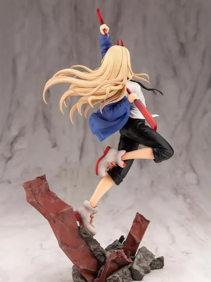 Judai Original Kotobukiya ARTFX J Chainsaw Man Power Pawaa Blond Fiend PVC Action Figure Model Doll Toys