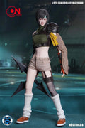 SUPER DUCK SET083 1/6 FF7 Yuffie Head Sculpt Costume Clothes Model Fit 12'' TBL PH S16A S18A Female Action Figure Body