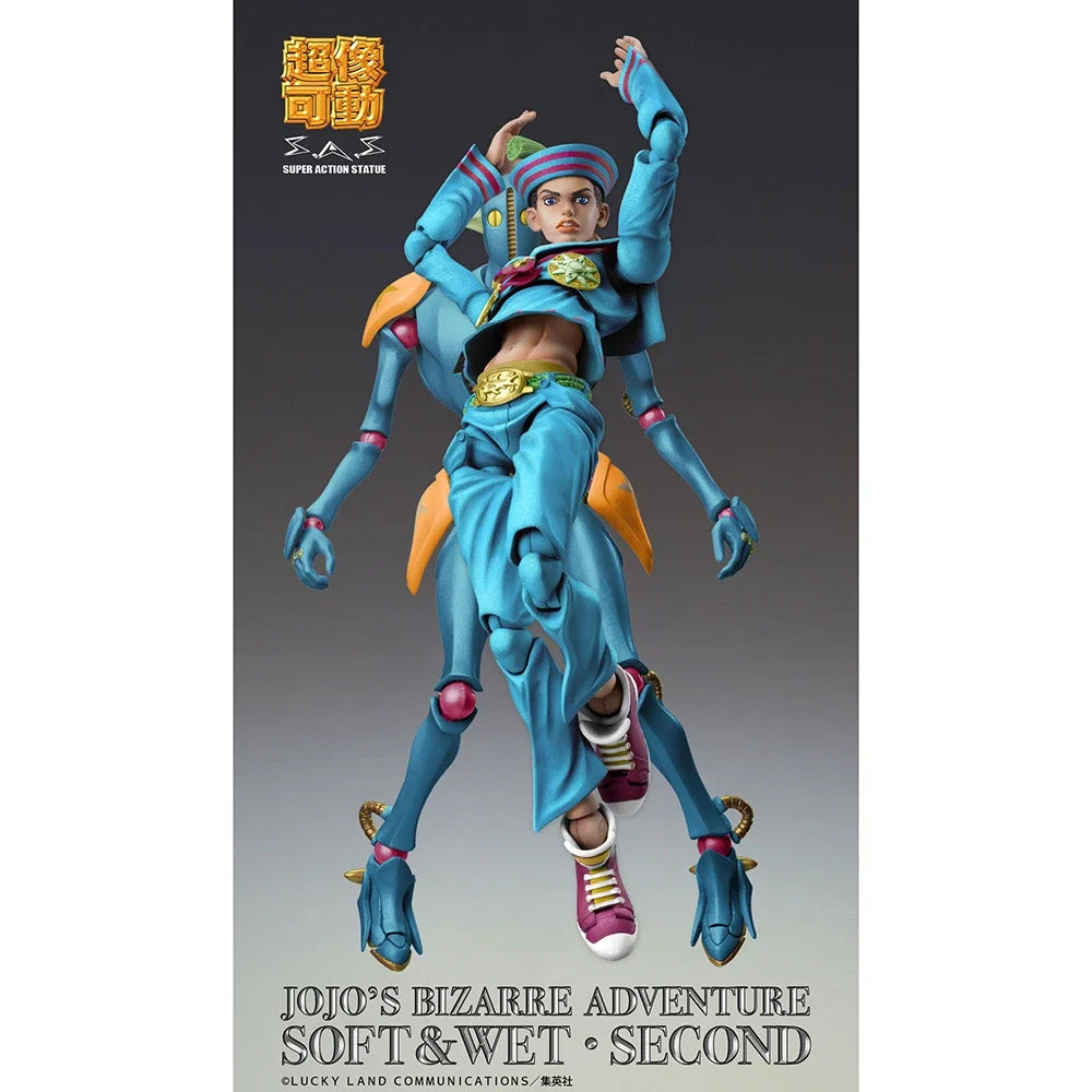 100% Original in Stock Medicos Entertainment Super Action Statue Jojo No Kimyou Na Bouken Higashikata Josuke Second