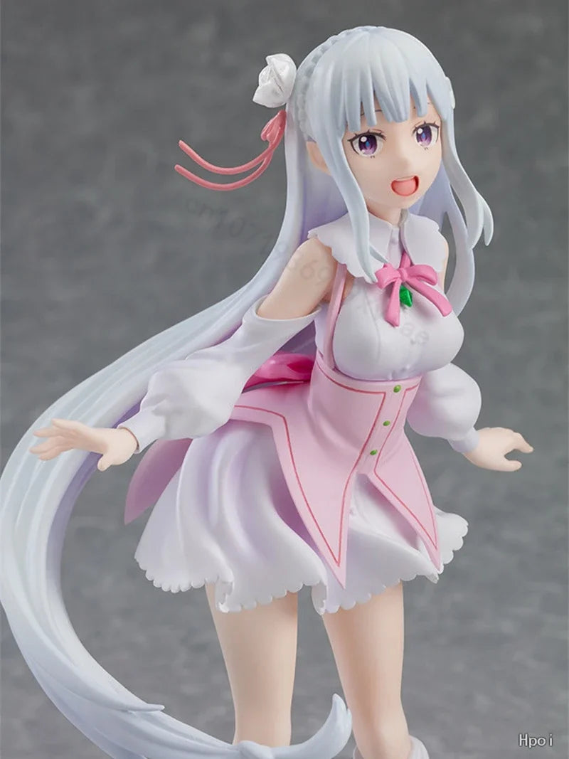 17cm Re: Zero Starting Life in Another World Anime Figure Emilia Action Figures Kawaii Memory Snow Emilia Collection Model Toys