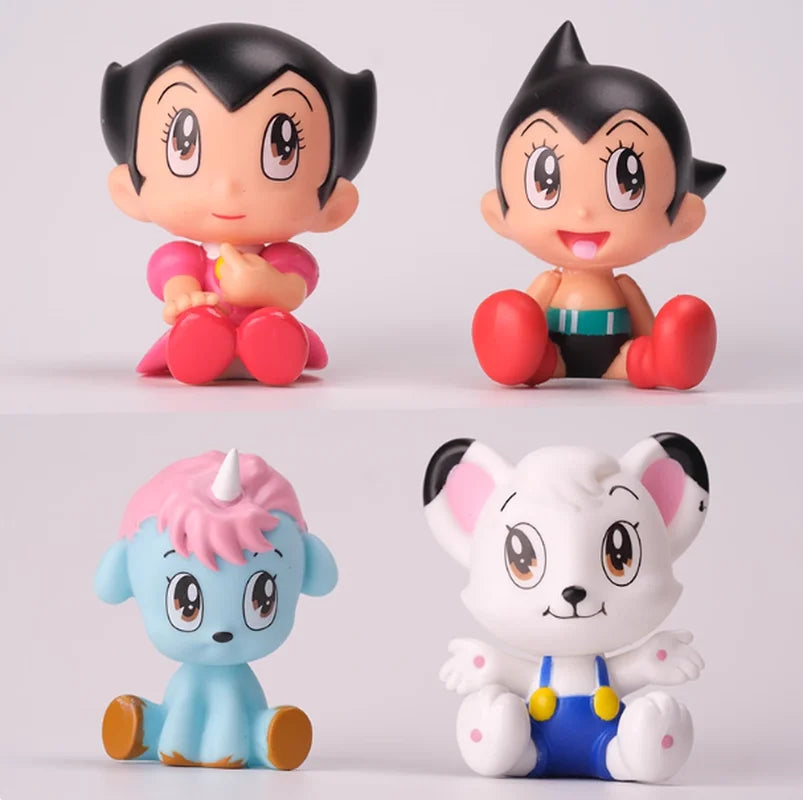 Astro Boy Uran Leo White Lion Classic Anime Q Version action Figure Cute Desktop Decor Collectible Toy Birthday Surprise Gifts