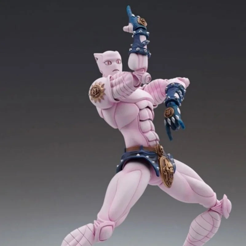 Super Action Statue Dio Yoshikage Kira Killer Queen Poseable Action Figure Room Desk Decoration Festival Gift Reissue In Stock