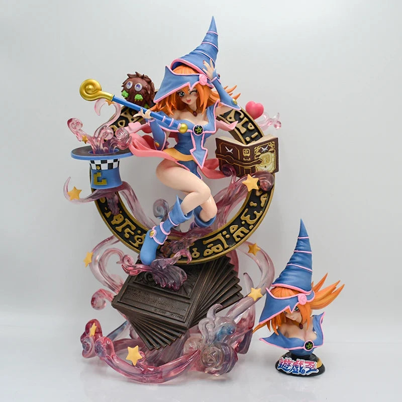 38cm Yu-Gi-Oh! Duel Monsters Dark Magician Girl Sexy Anime Figure Adult Collectible GK Action Model Doll for Toys Gifts