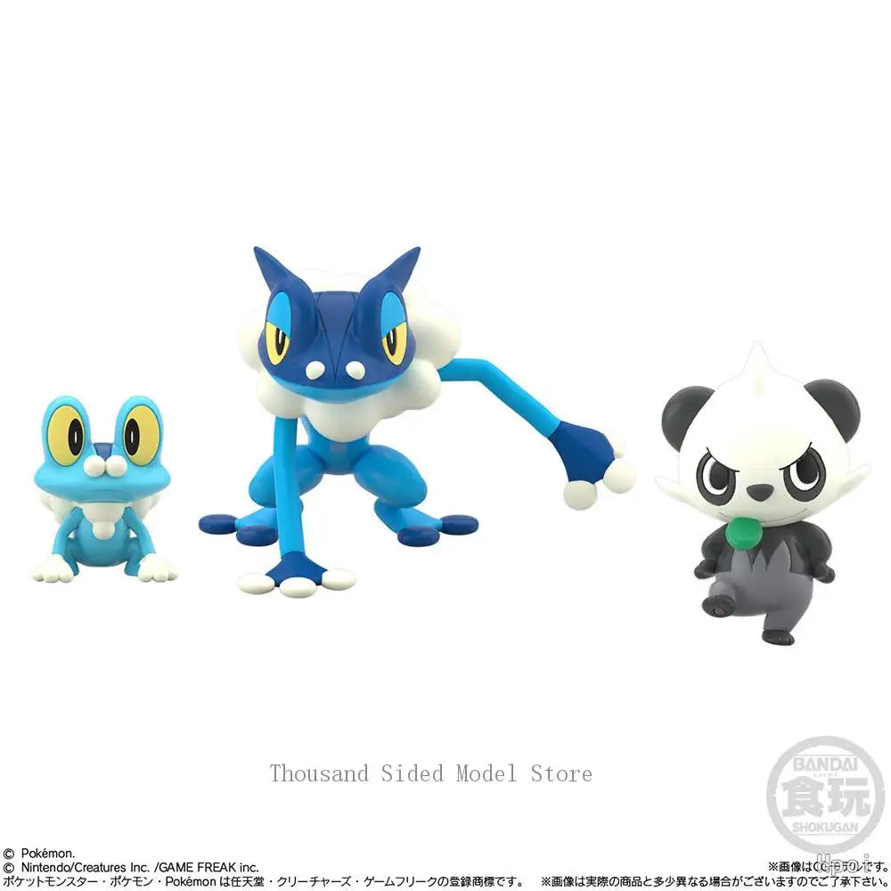 IN Stock Original Bandai Shokugan Pokemon Scale World Kalos Region Serena Sylveon Greninja Braixen Kawaii Anime Figure Model Toy