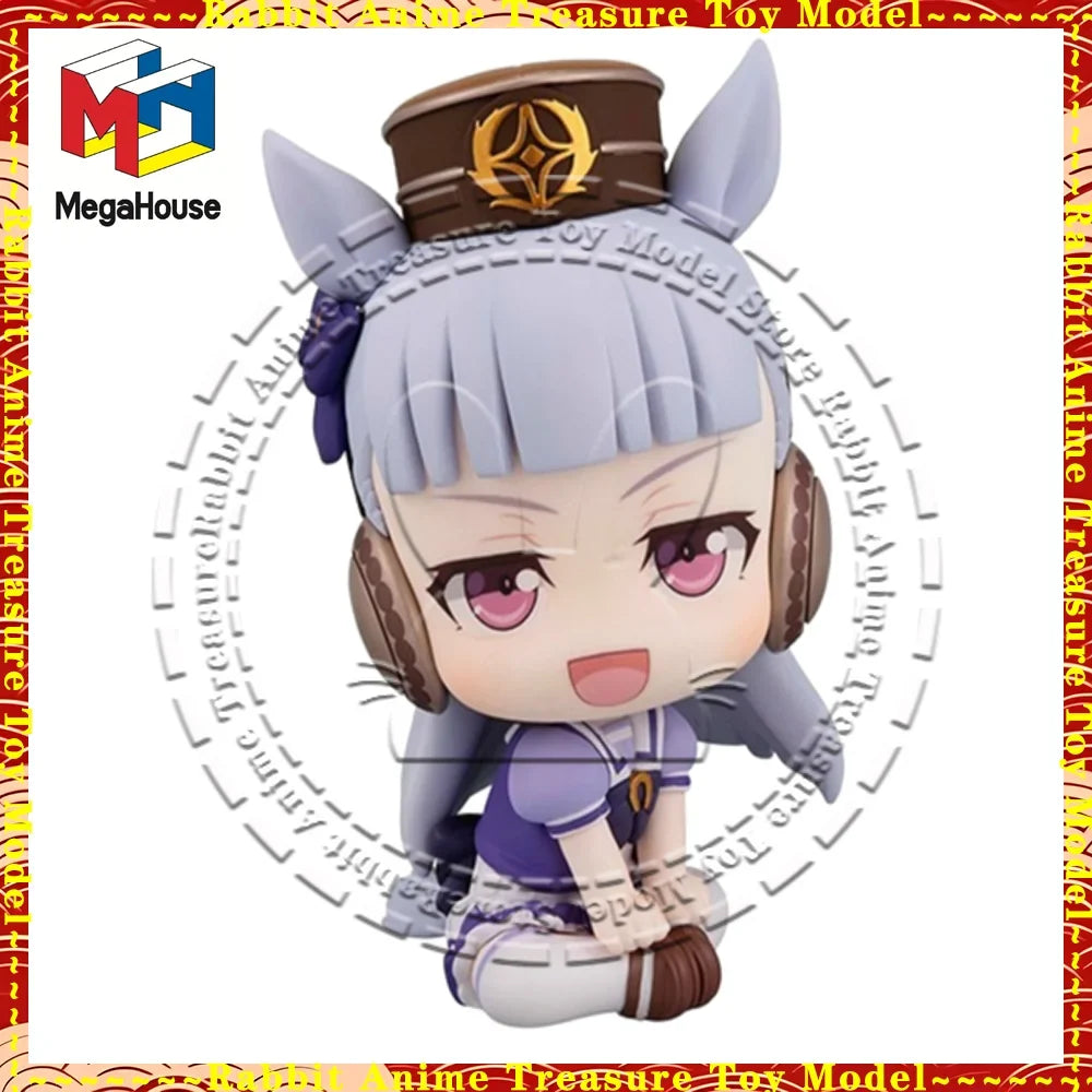 In Stock Original Genuine MegaHouse Look up Uma Musume Pretty Derby Gold Ship Chibi Figure Collectible Display Gift
