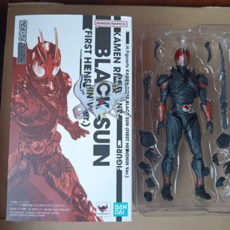 15cm Bandai SHF Kamen Rider Black Sun Anime Figure Statue Pvc Action Figurine Collection Model Toys Boy Gift Home Decoration