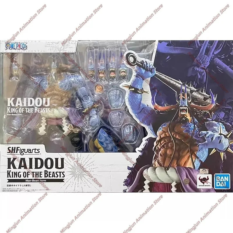 In Stock Bandai SHF One Piece One Piece Kaido of The Beasts Human-Beast Type Original Yonko Action Figures Collection Gifts