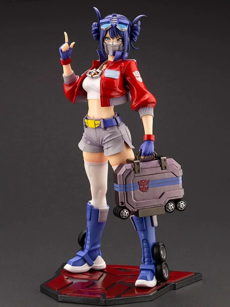 Kotobukiya Original Model Kit Trans formers Bishoujo Optimus Prime Immovable statue Anime Figure Model Toy Gifts for Boys 1/7