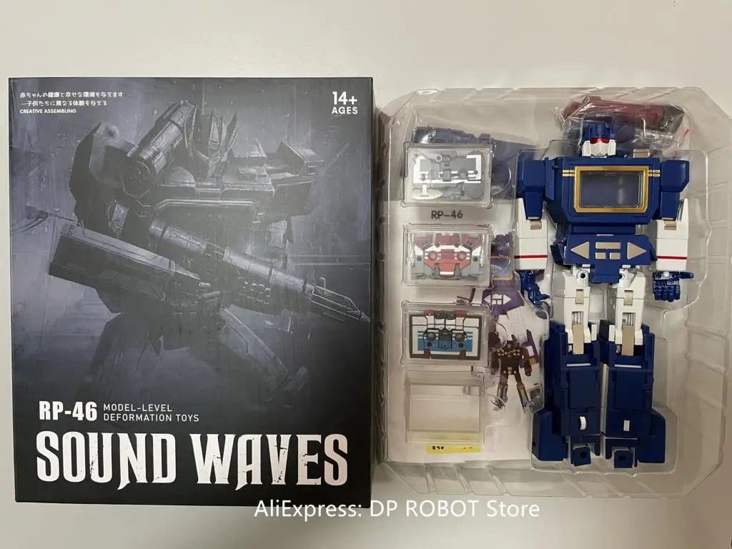 [JETZT AUF LAGER] Heißes NEUES Transformation RP-46 RP46 Soundwave KO FT-02 RP01 RP01B RP-01B Tape Frenzy Hochwertige Actionfigur