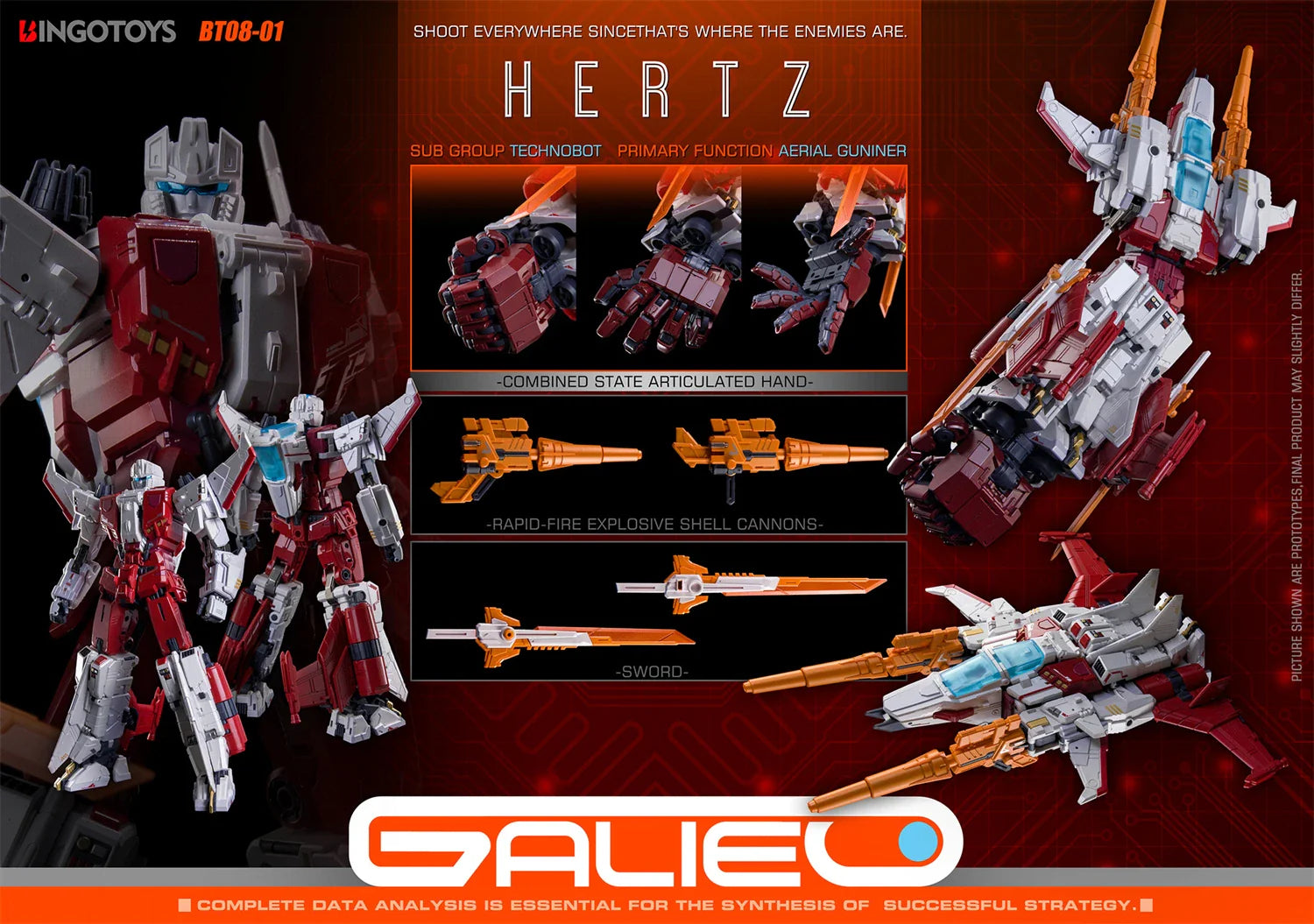 [Auf Lager] Heißbegehrtes Spielzeug BINGOTOY BT08-01 Computron Strafe Actionfigur Jungen Geburtstagsgeschenk Sammlung