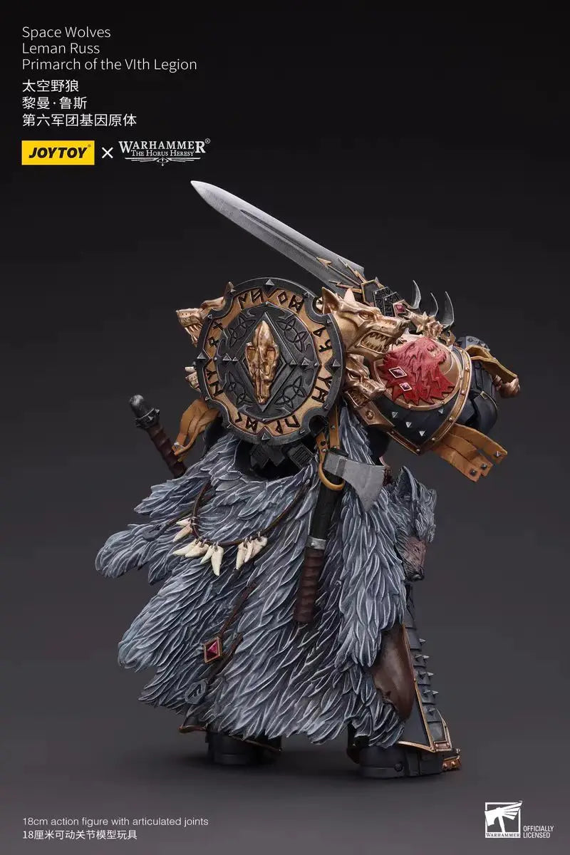【In Stock】JOYTOY Warhammer 40K Space Wolves Leman Russ Primarch of The Vlth Legion 1/18 Action Figure