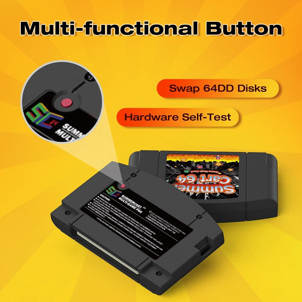 5400 In 1 SummerCart 64 Open Source Game Card For Nintendo 64 Console SC64 Cartridge Support GB/GBC/SNES/SFC Emulator 64DD Games