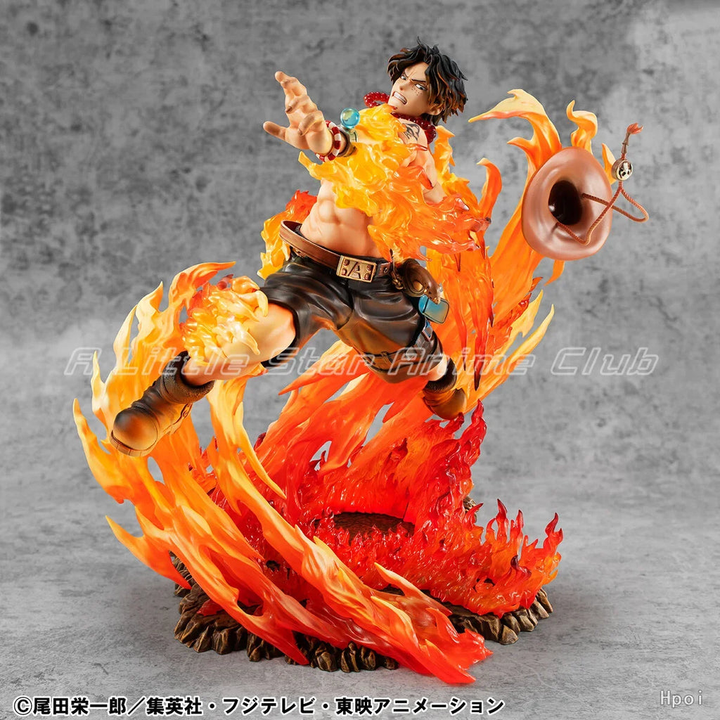 In Stock Original MegaHouse Portrait.Of.Pirates ONE PIECE NEO-MAXIMUM PORTGAS.D.ACE Gift Figure