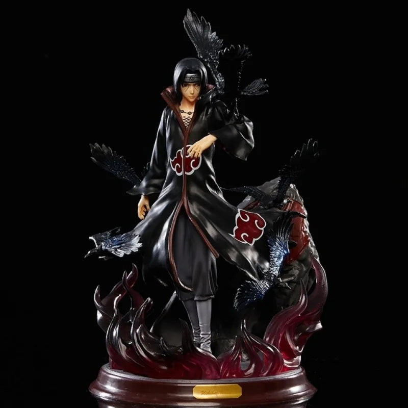28cm Popular Naruto Anime Model Uchiha Itachi Statue Toy Home Decor Ornament for Boyfriend Gift