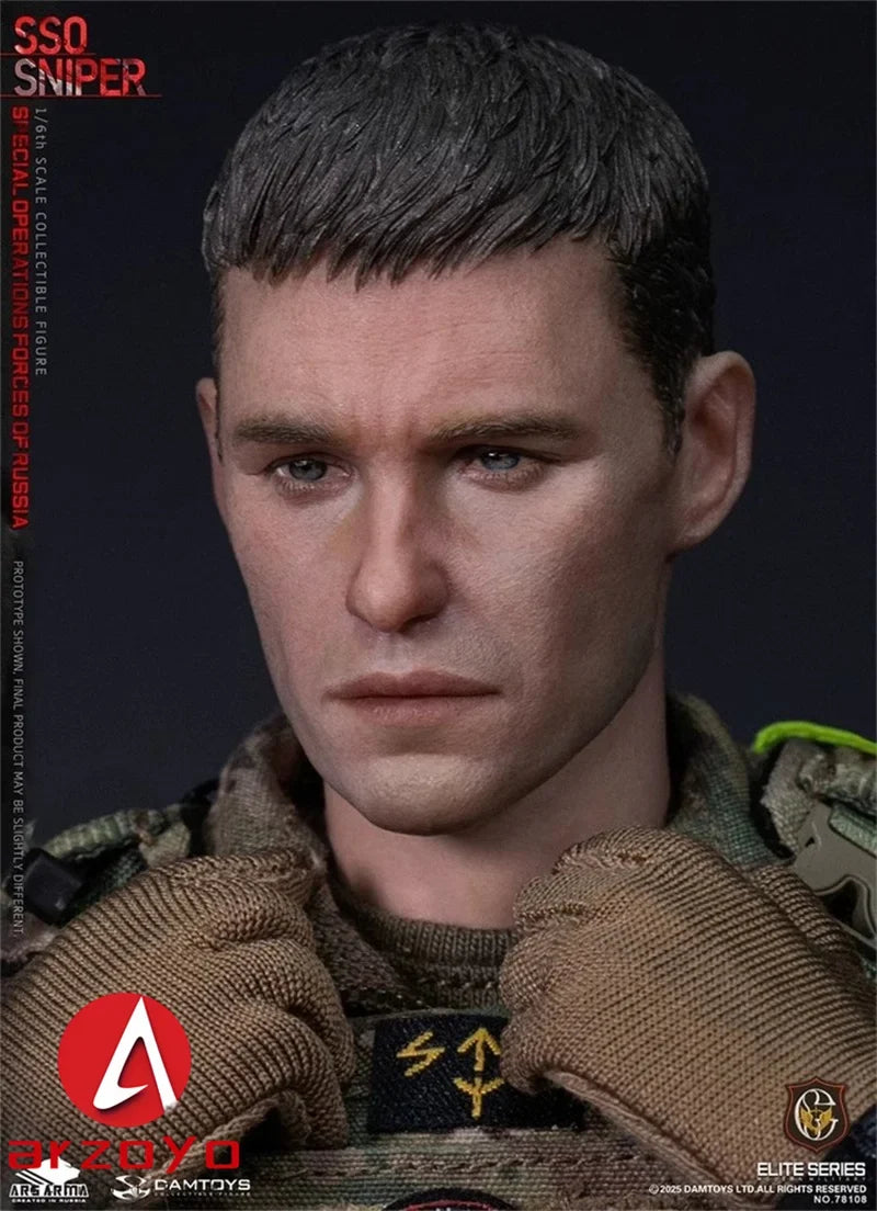 DAMTOYS 78108 1/6 Russian Federation SSO Special Forces Sniper Male Soldier Full Set 12inchs Action Figure Collectible Model