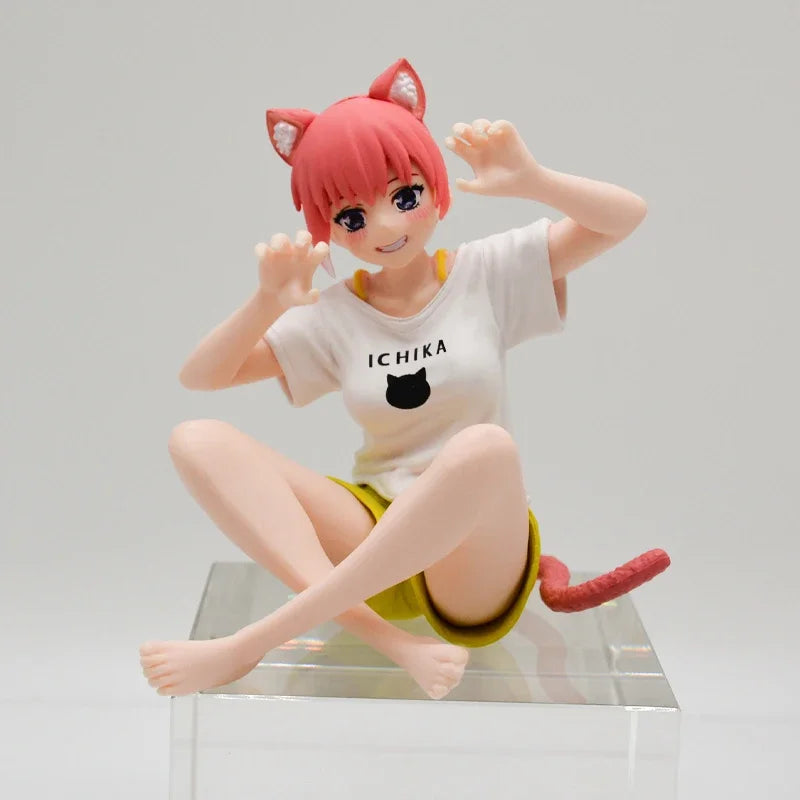 26cm The Quintessential Quintuplets Anime Girl Figure Miku Nakano Action Figure Nino Nakano Figurine Adult Model Doll Toys Gifts
