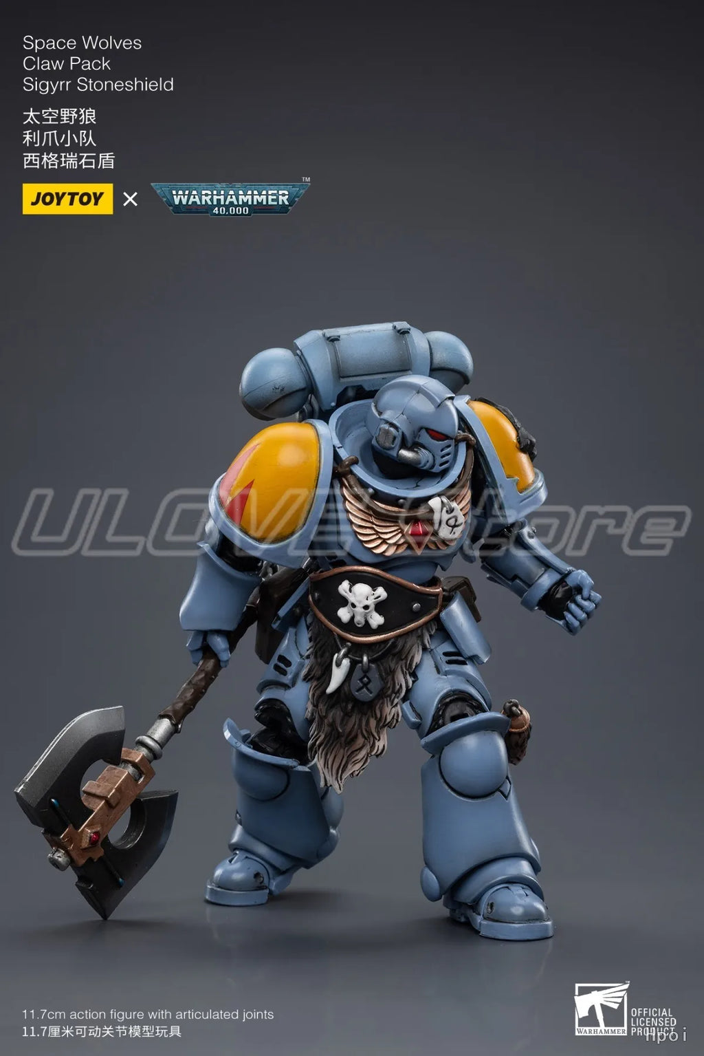 In Stock Original JOYTOY 40K Space WolvesClaw PackSigyrr Stoneshield 1/18 Action Figure Model Toys Gift