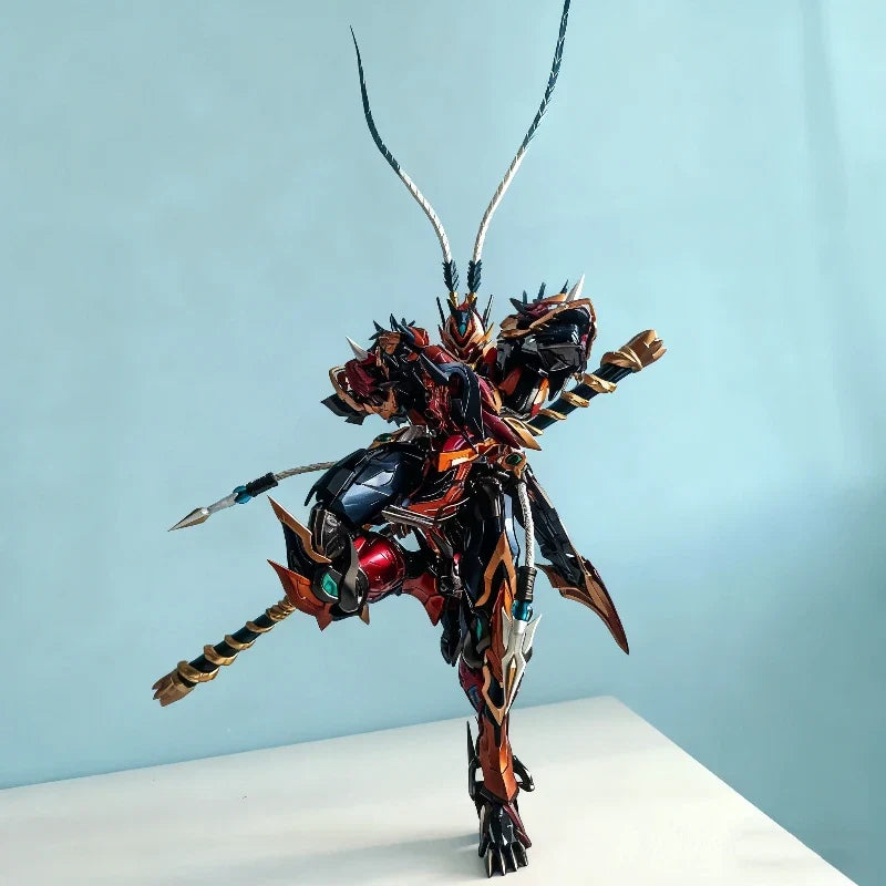 Motor Nuclear 1/72 Monkey King Son Goku Assembly Model Kit Action Figure Painted Mecha With Effect Part Collectable Toy Boy Gift