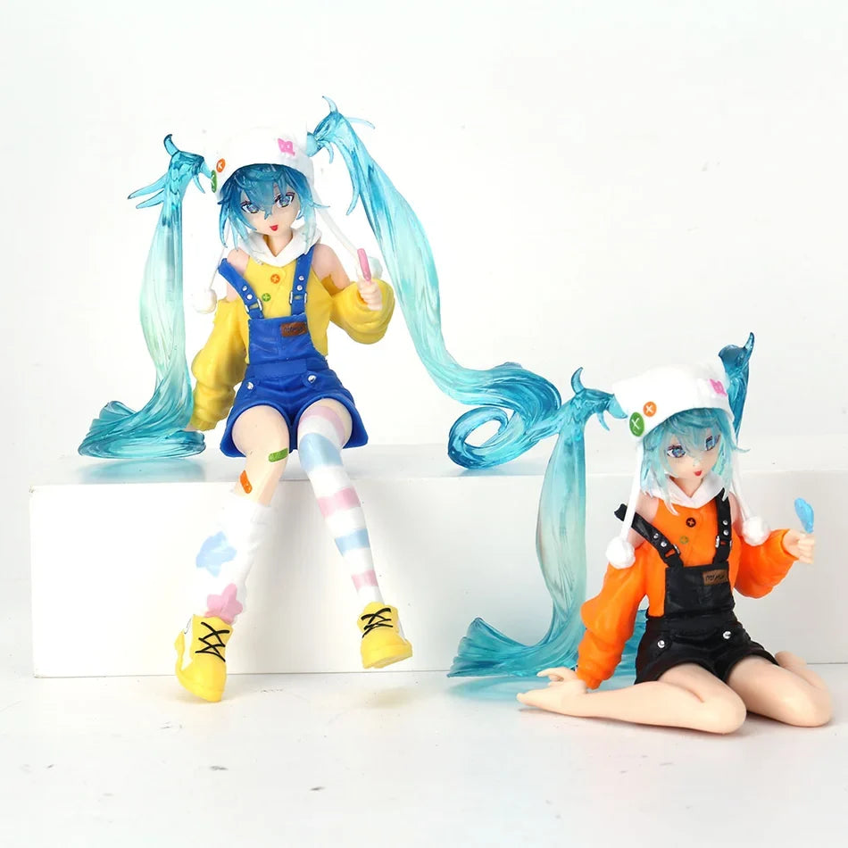 New Hatsune Miku Lollipop Series Figure Anime Peripheral Collectible Models Decorative Decorations Children Kawaii Gift