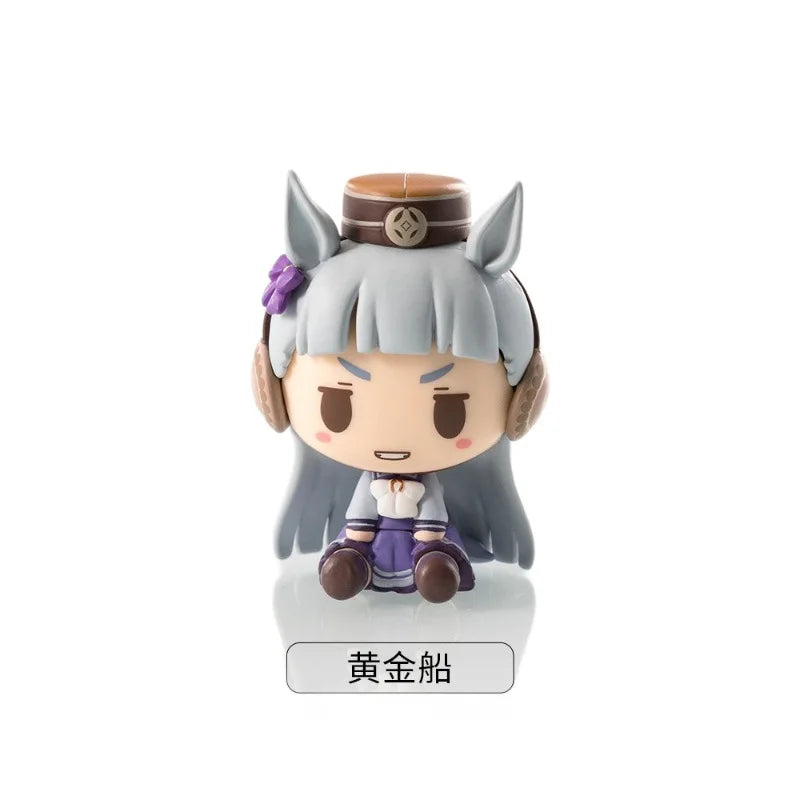 Anime Surrounding anime Q Version Sitting Horse Racing Niang Donghai Emperor Hakimi Car Chassis Manual Model