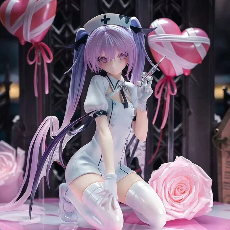 Nurse Uniform Eve Figure Sweet Toxic Little Devil Beautiful Girl Game Anime Figures Models Collection Desk Ornament Doll Toy