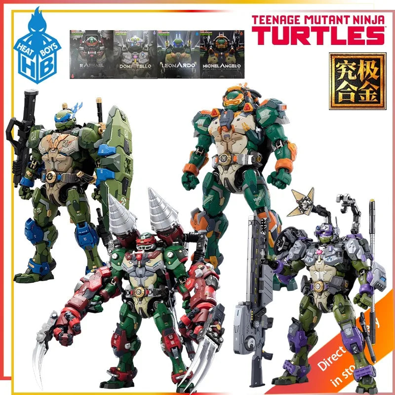 HeatBoys Original Mech Ninja Turtle Donatello/Leonardo/Michelangelo/Raphael Action Joint Mobility Figure Model Toys Gifts