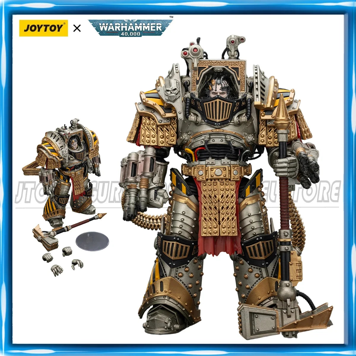 JOYTOY Warhammer40K 1/18 Action Figure Iron Warriors Perturabo, Primarch of the lVth Legion figures Toys