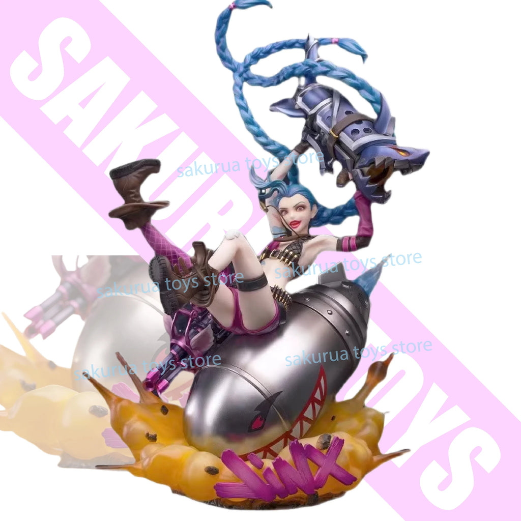 In Stock Myethos League of Legends LOL Jinx JINX Ornaments Figures Game Peripherals Movable Figures Collection Gifts