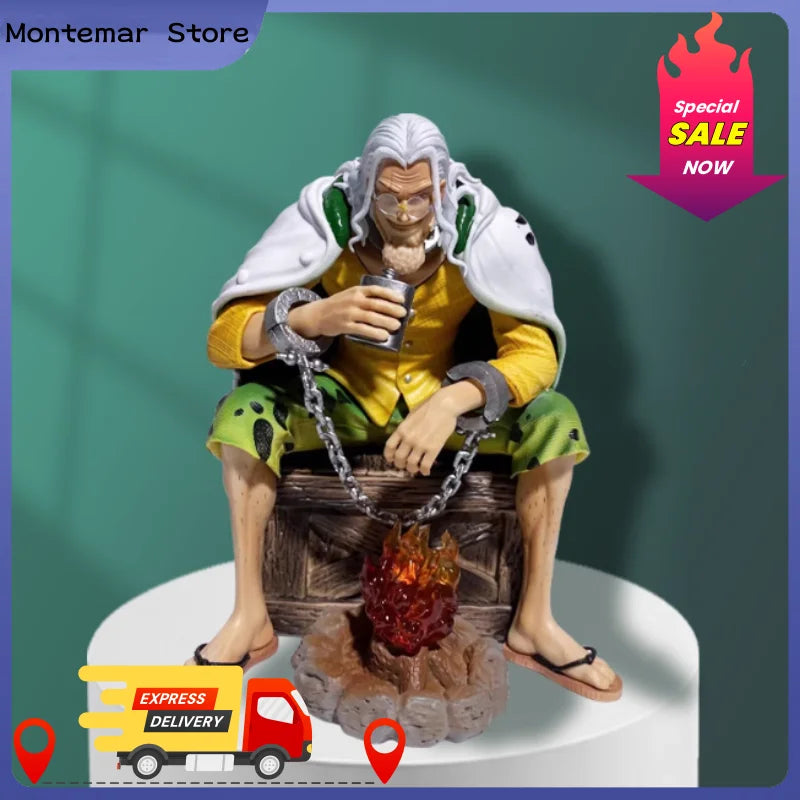 Anime One Piece Silvers Rayleigh Action Figures Pvc Model Statue Room Collection Decoration Ornament Toys Birthday Gifs