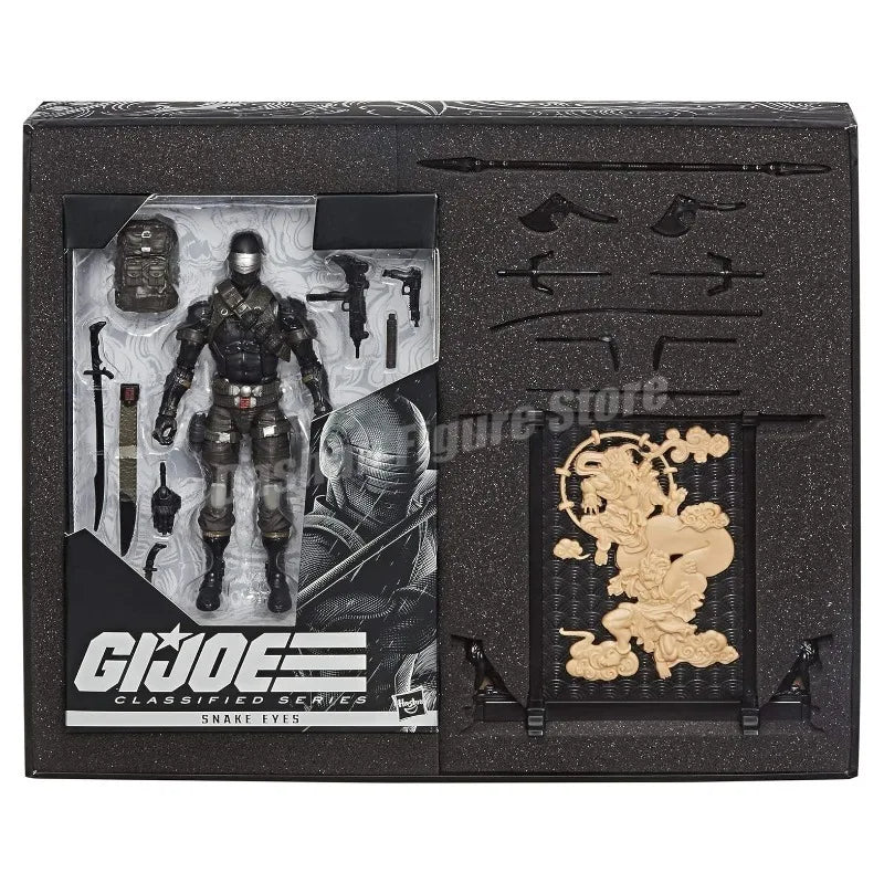 G.I. Joe Classified Series Snake Eyes Deluxe Action Figure Collection GIJoe Snake Cobra Commander Movable Figurine Model Toys