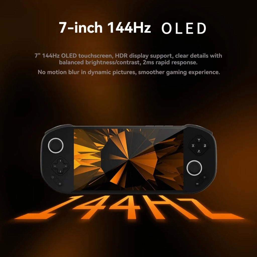 MANGMI Pocket Max Handheld Game Console 7 Inch 144hz Oled Screen Snapdragon 865 Hall Trigger 8000mah 8+128gb Retro Game Console