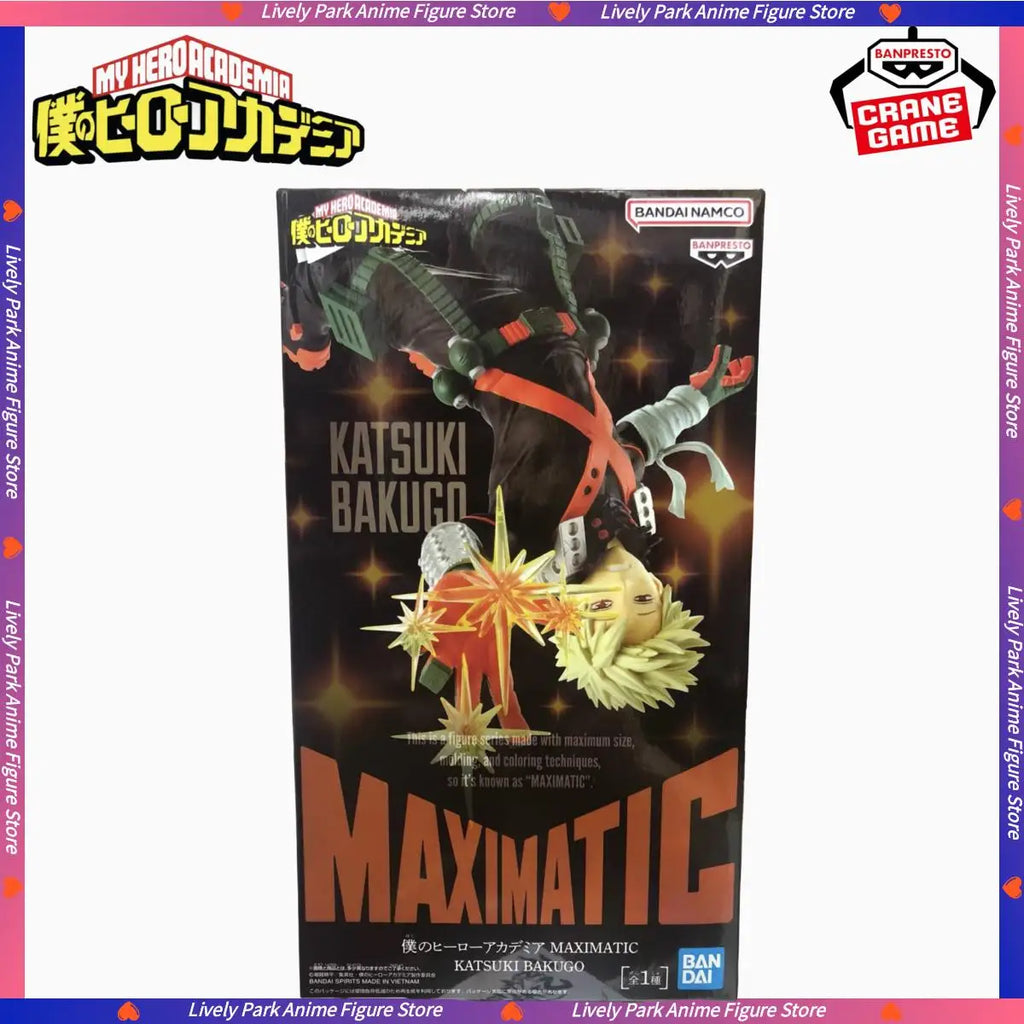 BANDAI Original Figure My Hero Academia MAXIMATIC KATSUKI BAKUGO Action Toy Figures PVC Model Collect Statue Toys For Kids Gifts