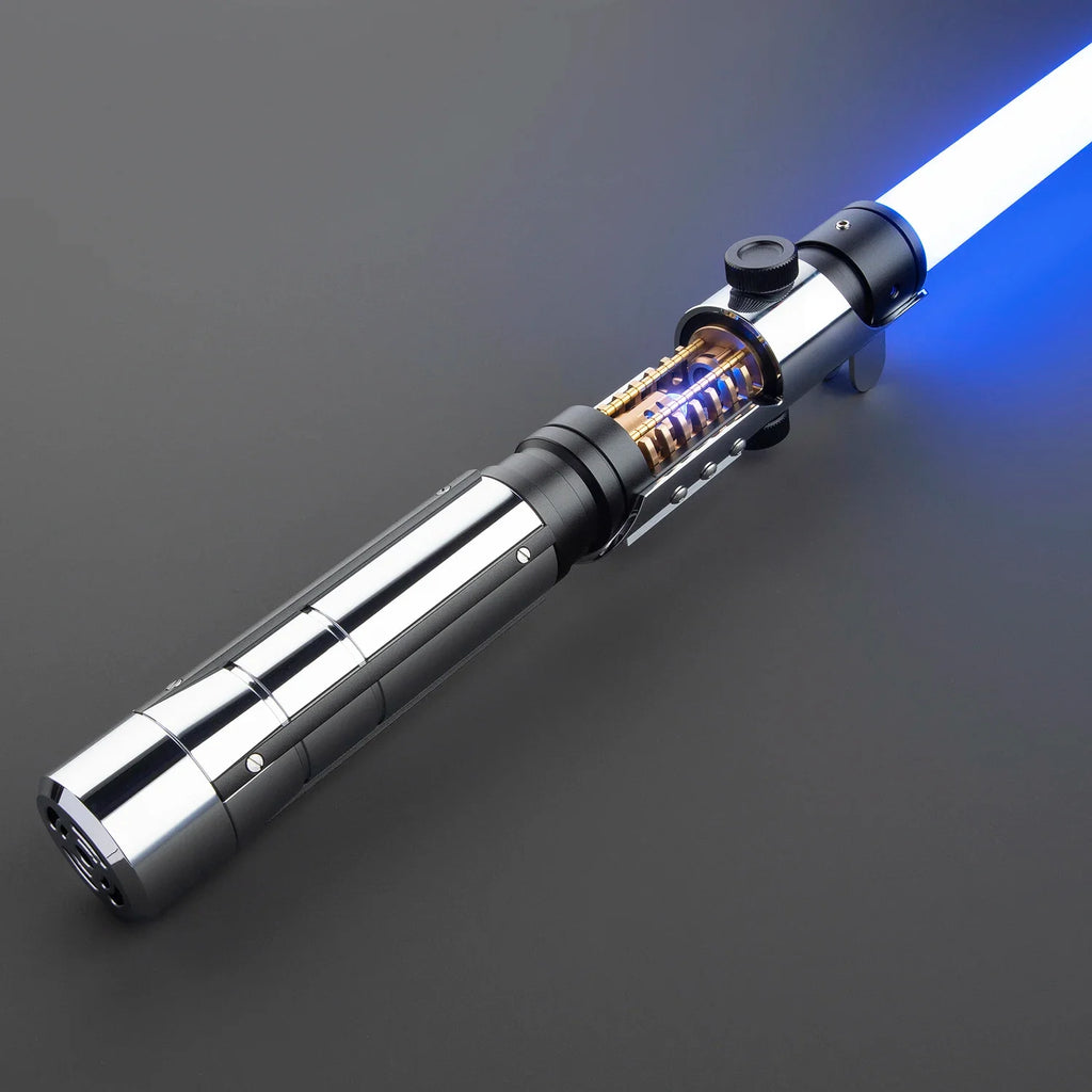 DamienSaber Starkiller Lightsaber XENO Heavy Dueling Light Saber Metal Hilt Sensitive Smooth Swing with Infinite Color Changing