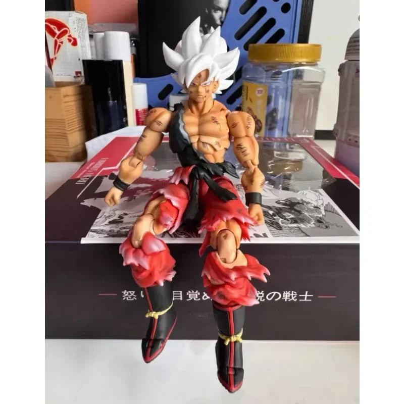 Black Hole Dragon Ball SHF SSJ Battle Damage Son Goku Anime Action Figure Figures Figurine Model Toys Gifts